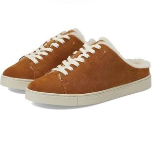 Frye Ivy Genuine Shearling Sneaker Mule